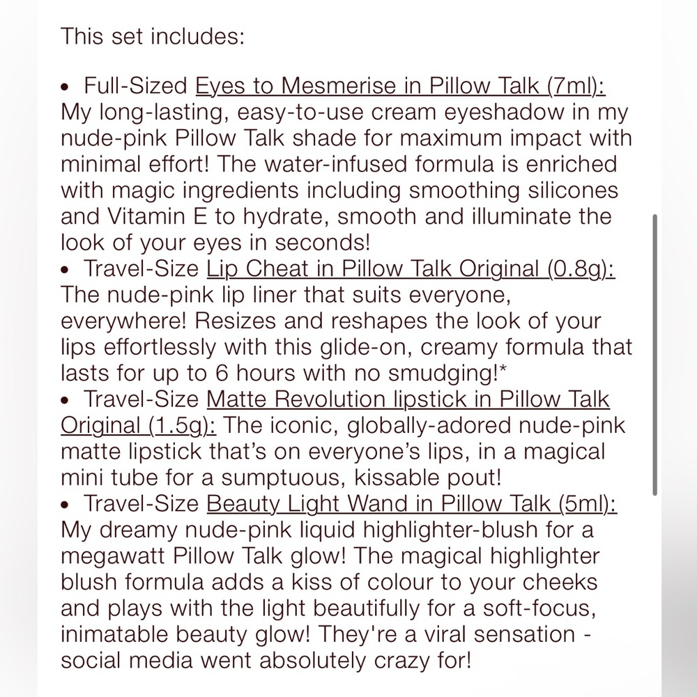 🌸 CHARLOTTE TILBURY Pillow Talk Icons on The Go Kit - Picture 10 of 10